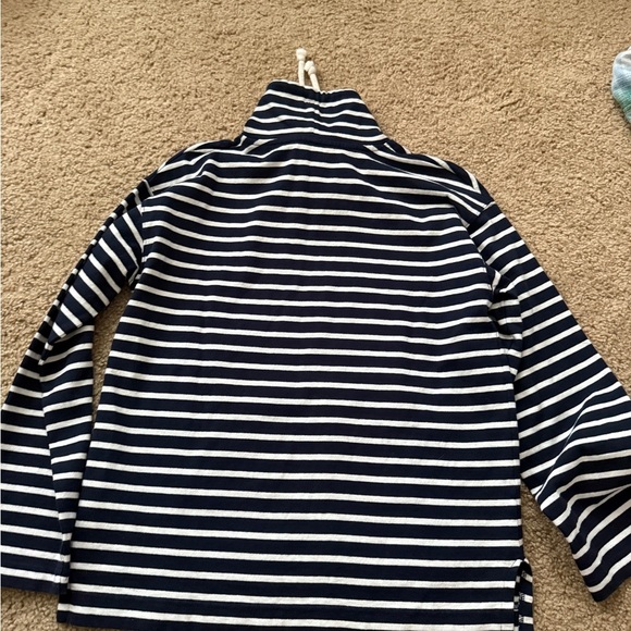 J. Crew Blue and White Turtleneck Sweater nwot - Picture 5 of 6